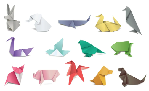 recyclage cahier en origami